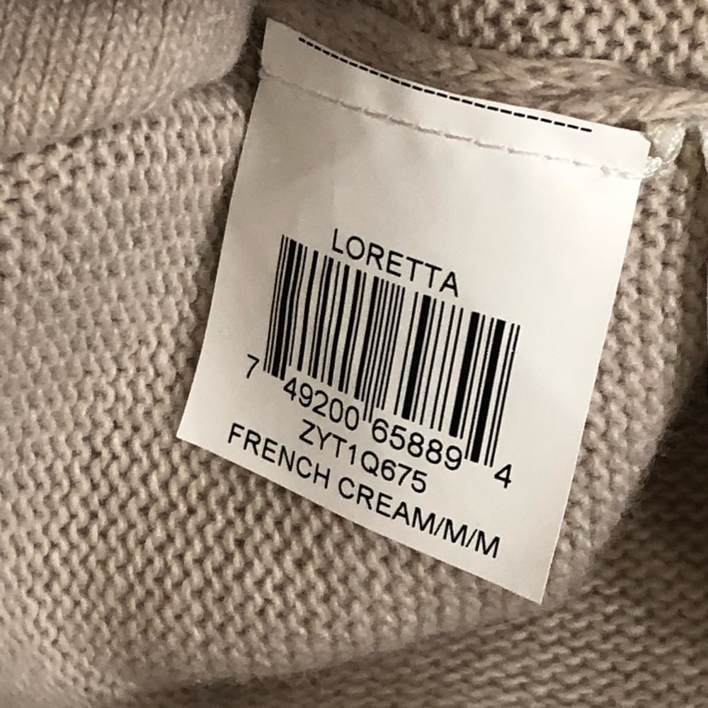 BCBGMaxAzria Loretta beige Sweater with beaded accents - Picture 10 of 13